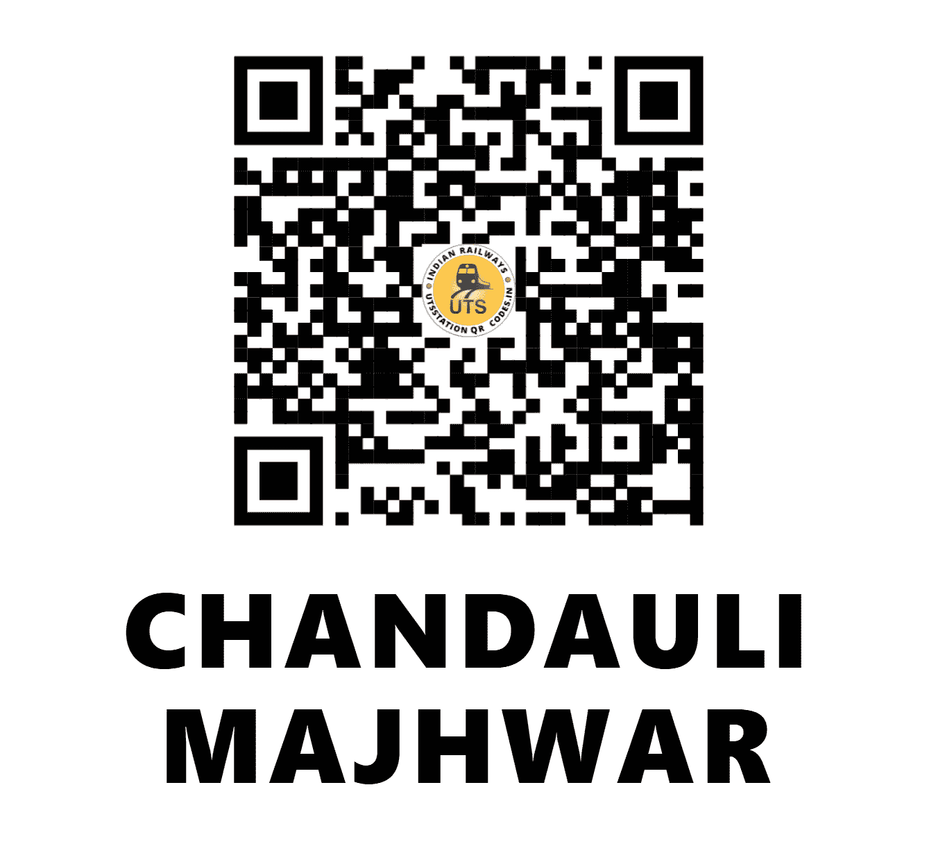 UTS QR Code for CHANDAULI MAJHWAR - CDMR - EC (UTTAR PRADESH)